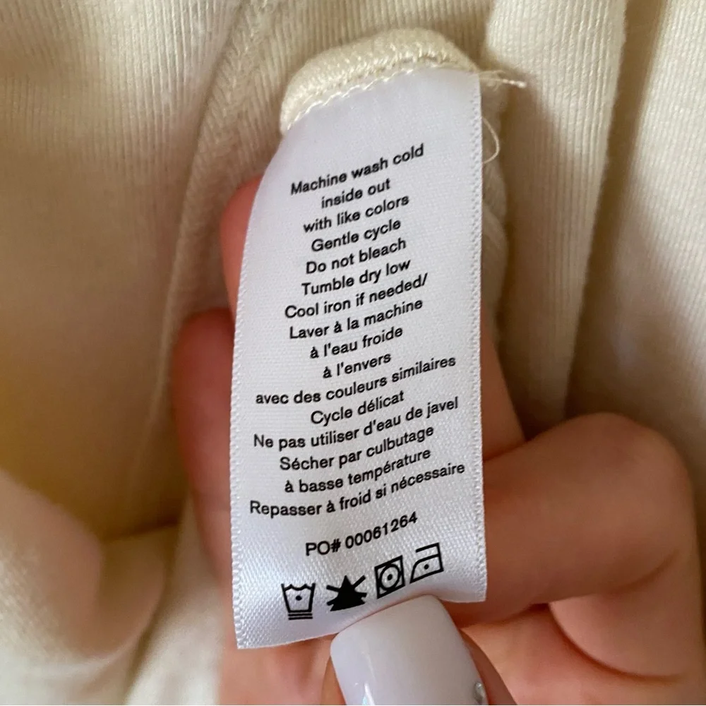 Rag & Bone Sydney Tank Dress Size M Cream Backless Maxi Slits The Row Inspired